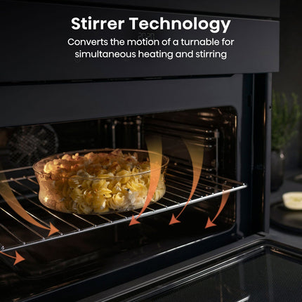 Hisense Hi6 BlackLine BIM45342ADBGUK Built-In Electric Single Oven with Microwave, in Black – view 5