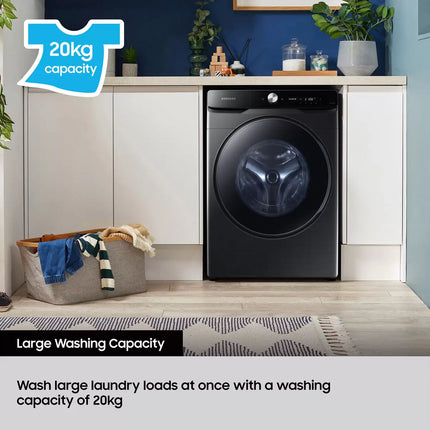 Samsung WF20DG8650BVU1 20kg Washing Machine, A Rated in Graphite