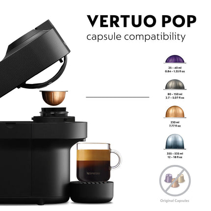 Nespresso by De'Longhi Vertuo Pop Capsule Coffee Machine, ENV90.B – view 4