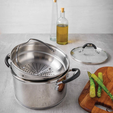 Tramontina Stainless Steel Steamer Set, 20cm / 3.4L – view 3