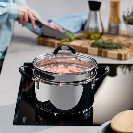Tramontina Stainless Steel Steamer Set, 20cm / 3.4L – view 4