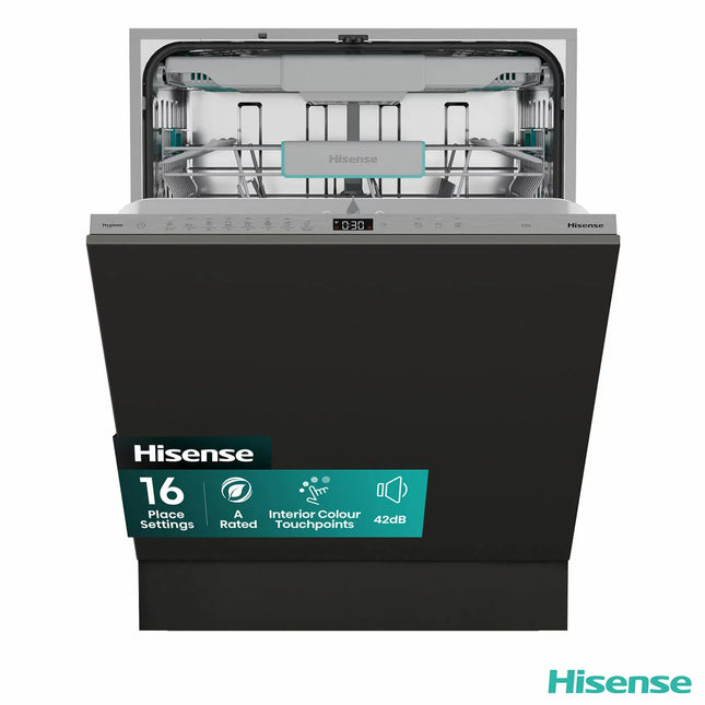 Hisense HV673A60UK Full-Size Fully Integrated Wi-Fi Enabled Dishwasher