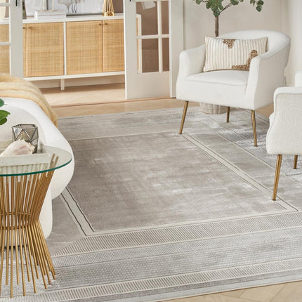 Glitz Silver Border Rug in 3 Sizes – view 2