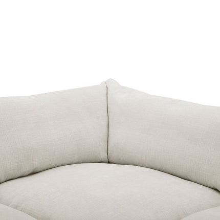 Aiden & Ivy Holley Beige Fabric 5 Piece Modular Sofa – view 3
