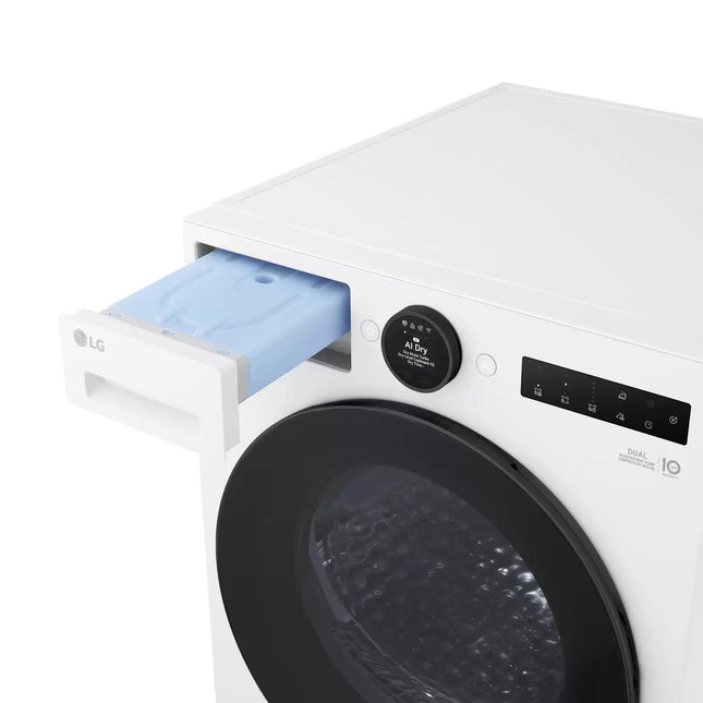 LG RHX7010TWB, 10kg Heat Pump Tumble Dryer, A+++ Rated in White