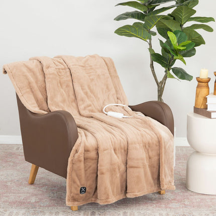 Berkshire Luxe Faux Fur Heated Throw in 4 Colours, 127 x 152 cm – view 2