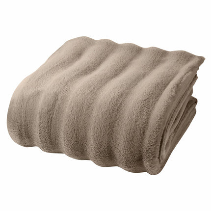 Faux Rabbit Fur Blanket in 3 Colours, 234 x 249 cm