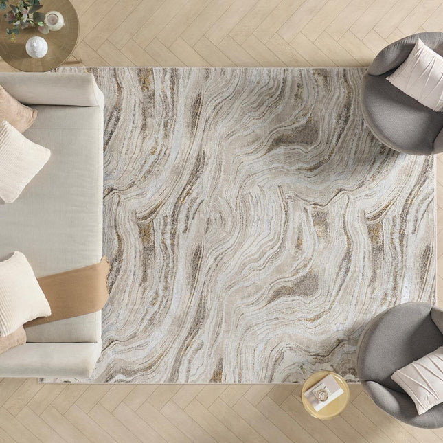 Glitz Marble Area Rug in 3 Sizes – view 2