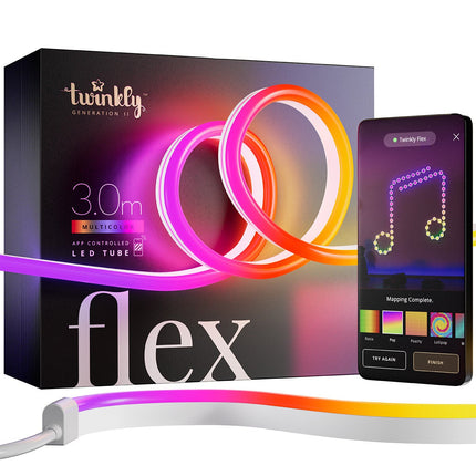 9.8 ft (3m) Twinkly App Controlled Multicolour LED Flex Tube – view 2