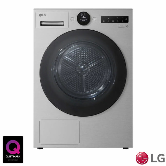 LG RHX7009TSB 9kg Heat Pump Tumble Dryer, A+++ Rated in Silver