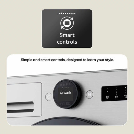 LG W4X7016TWB, 11kg/6kg Washer Dryer, E Rated in White