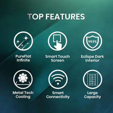 Hisense PureFlat Eclipse RS9P628GPFE, Plumbed Multidoor Fridge Freezer, E Rated In Dark Steel
