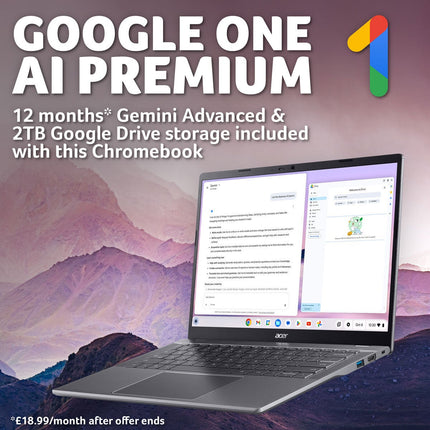 Acer Chromebook Plus 514, Intel Core i5, 8GB RAM, 256GB SSD, 14 Inch Laptop, NX.J5XEK.005 – view 4
