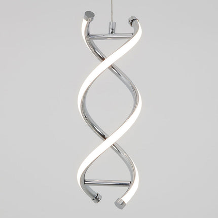 Artika DNA Single Light LED Pendant in Chrome – view 6