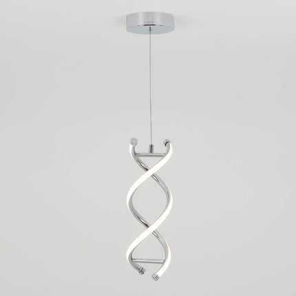 Artika DNA Single Light LED Pendant in Chrome – view 4