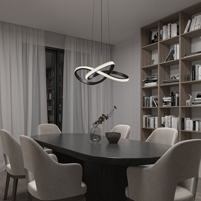 Artika Morgan Pendant LED Light in Black – view 2