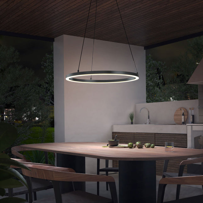 Artika Novato RGBW 28" (71cm) 240V Pendant in Black – view 2