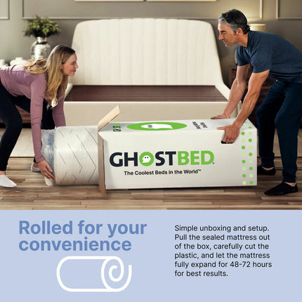 GhostBed Luxe Hybrid Cooling Mattress in 4 Sizes