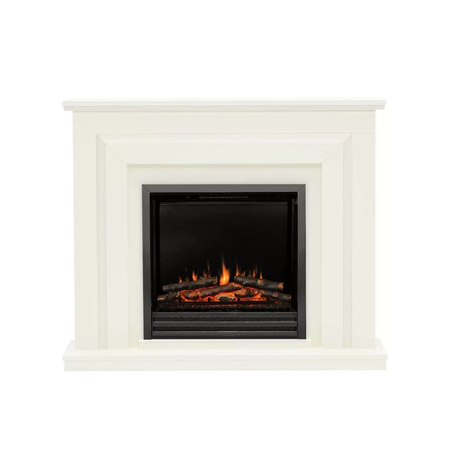 Flare Whitham Electric Fireplace Suite in White, 2kW
