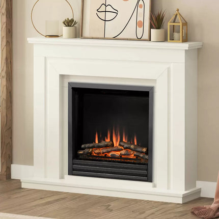 Flare Whitham Electric Fireplace Suite in White, 2kW