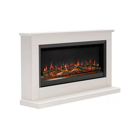 Flare Hansford Grande Electric Fireplace Suite in Cream, 2kW
