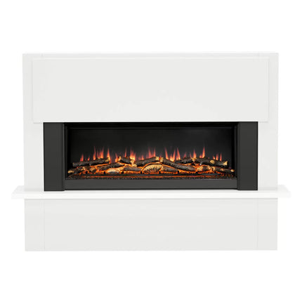 Flare Fairview Electric Fireplace Suite in White, 2kW