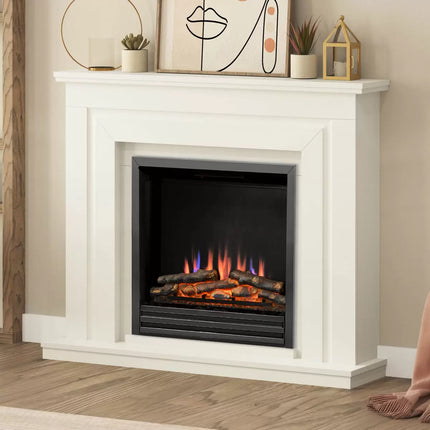 Flare Whitham Electric Fireplace Suite in White, 2kW