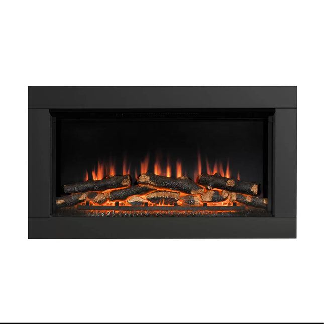 Flare Avella Wall Mounted Inset Electric Fire in Black, 2kW