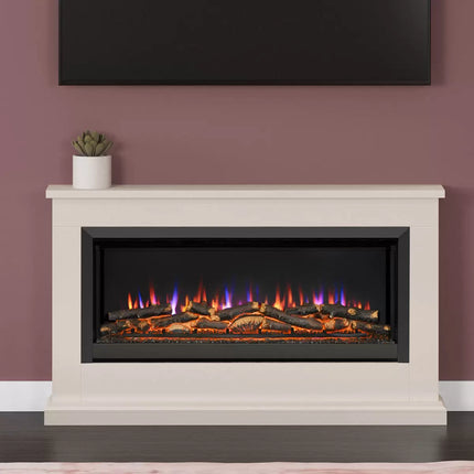 Flare Hansford Grande Electric Fireplace Suite in Cream, 2kW