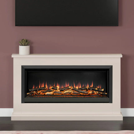 Flare Hansford Grande Electric Fireplace Suite in Cream, 2kW