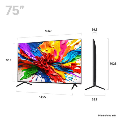 LG 75QNED92A6A 75 Inch QNED 4K Ultra HD Smart TV