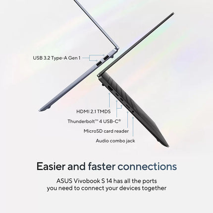 ASUS Vivobook S, Intel Core Ultra 5, 16GB RAM, 512GB SSD, 14 Inch OLED Laptop, S5406SA-QD004W