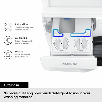 Samsung Series 8, SpaceMax WW11DB8B95GHU1 Washing Machine, A Rated in White