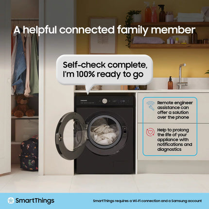 Samsung Series 5+ AddWash™ WW90T554DAW/S1, 9kg, 1400rpm, Washing Machine, A Rated In White