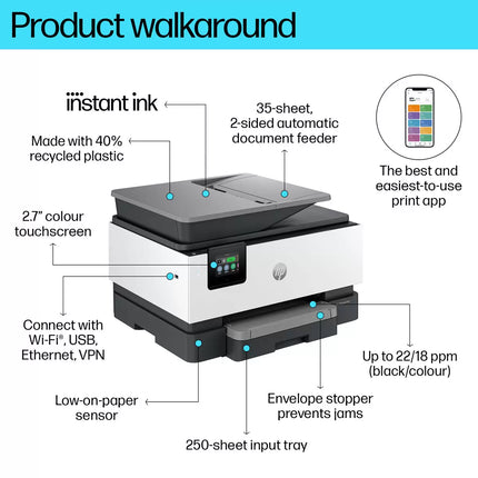 HP OfficeJet PRO 9120E AIO Wireless Printer