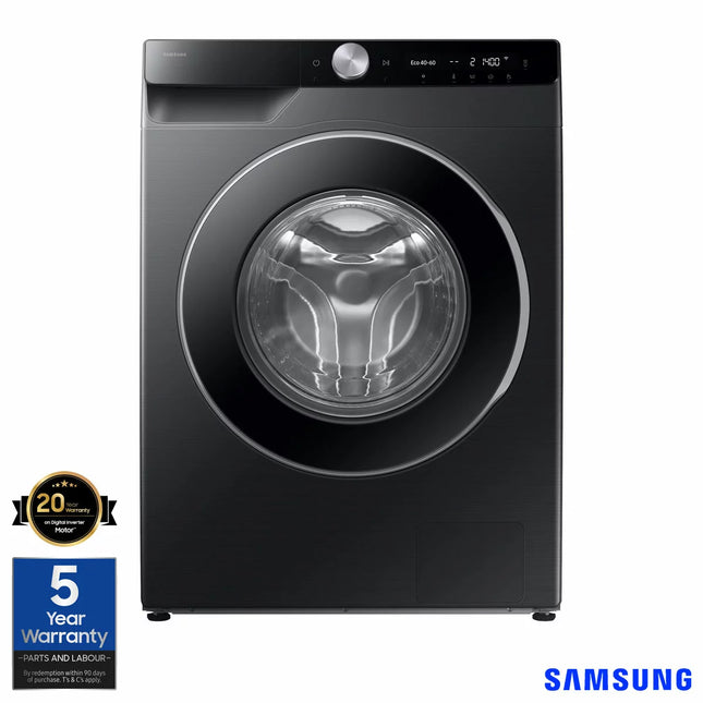 Samsung WW90DG6U85LBU1 Washing Machine, A rated in Black