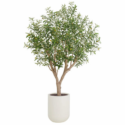 Artificial 8ft Olive Tree in Planter – view 3