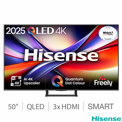 Hisense A7Q 50" 4K Ultra HD QLED Smart Freely TV [2025] - 50A7QTUK