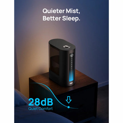 Dreo Smart Cool & Warm Ultrasonic Humidifier, DR-HHM003S-Black