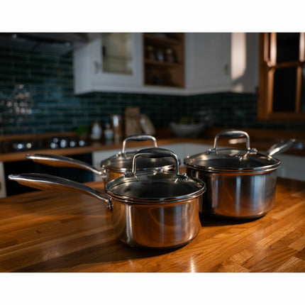 PRO STEEL Fusion 6 Piece Saucepan Set – view 3