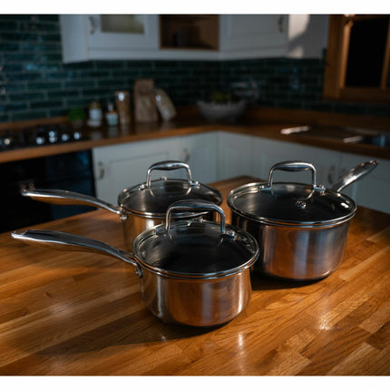 PRO STEEL Fusion 6 Piece Saucepan Set – view 2