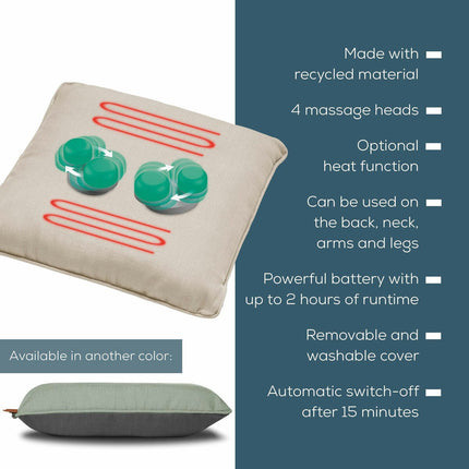 Beurer Cordless Heated Massage Cushion in 2 Colours – view 3