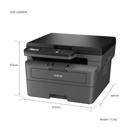 Brother 3-in-1 Mono Laser Multifunction Printer, DCP-L2627DWE – view 3
