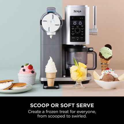 Ninja Swirl by Creami 13-in-1 Soft Serve & Ice Cream Maker, NC701UK