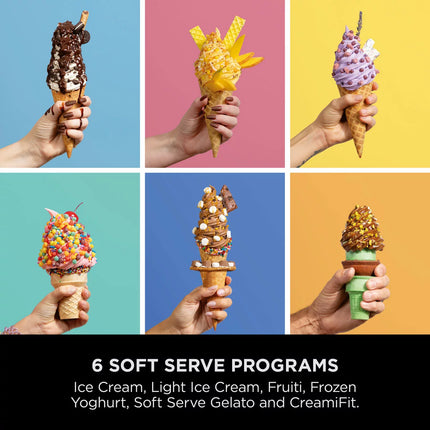Ninja Swirl by Creami 13-in-1 Soft Serve & Ice Cream Maker, NC701UK