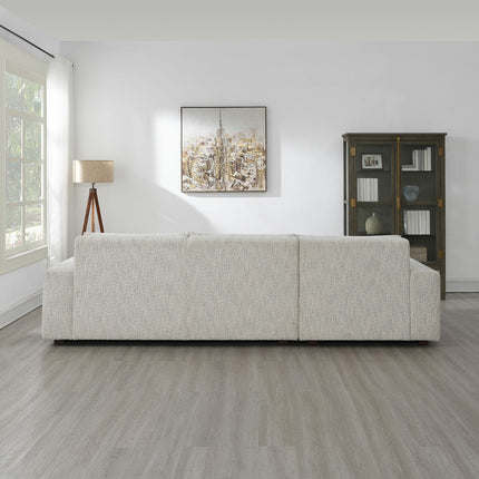 Zyllah Beige Fabric Corner Sofa with Chaise – view 7