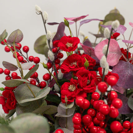 Artificial Winter Bouquet in Vase – view 4