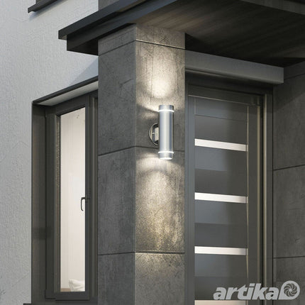 Artika C7 Outdoor/Indoor Wall Light in Stainless Steel