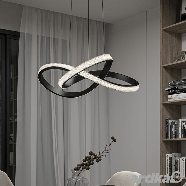 Artika Morgan Pendant LED Light in Black