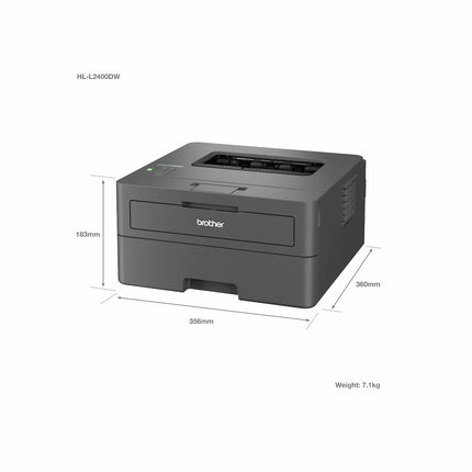 Brother Mono Laser Printer, HL-L2400DWE